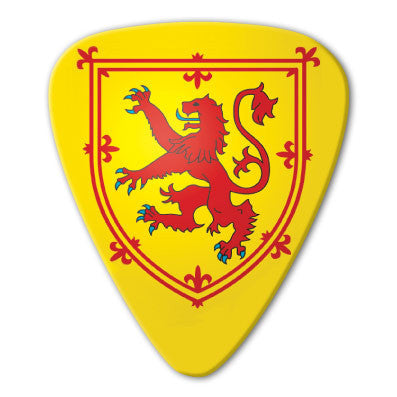 Scotland - Rampant Lion Picks (10 pack) - Custom Printed Picks - Custom Plectrum - Plektren Bedrucken - Mediators
