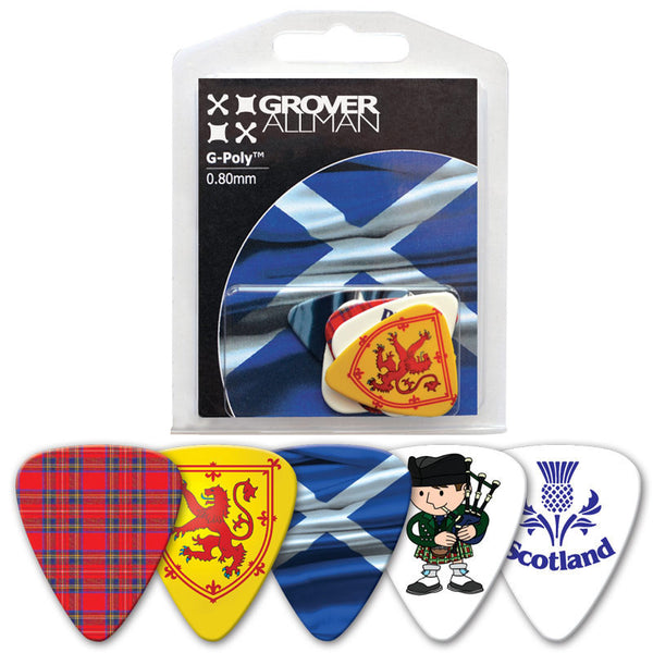Countries of the World - Scotland Multi Pack - Custom Printed Picks - Custom Plektrum - Plektren Bedrucken - puas personalizadas