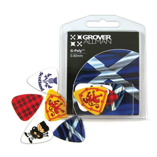 Countries of the World - Scotland Multi Pack - Custom Printed Picks - Custom Plektrum - Plektren Bedrucken - puas personalizadas