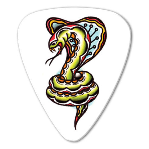 Steen Jones - Green Snake Picks (10 pack) - Custom Printed Picks - Custom Plectrum - Plektren Bedrucken - Mediators