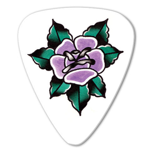 Steen Jones - Purple Flower Picks (10 pack) - Custom Printed Picks - Custom Plectrum - Plektren Bedrucken - Mediators