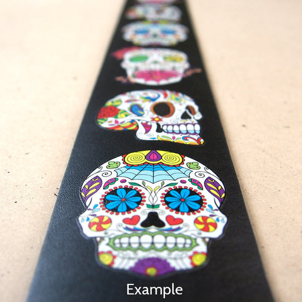 Custom Printed Guitar Straps - Custom Printed Picks - Custom Plektrum - Plektren Bedrucken - puas personalizadas