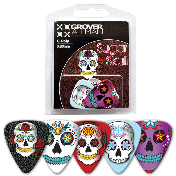 Themed Series - Sugar Skull Multi Pack - Custom Printed Picks - Custom Plectrum - Plektren Bedrucken - Mediators - 1