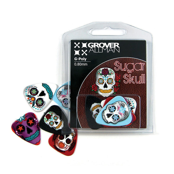 Themed Series - Sugar Skull Multi Pack - Custom Printed Picks - Custom Plectrum - Plektren Bedrucken - Mediators - 3