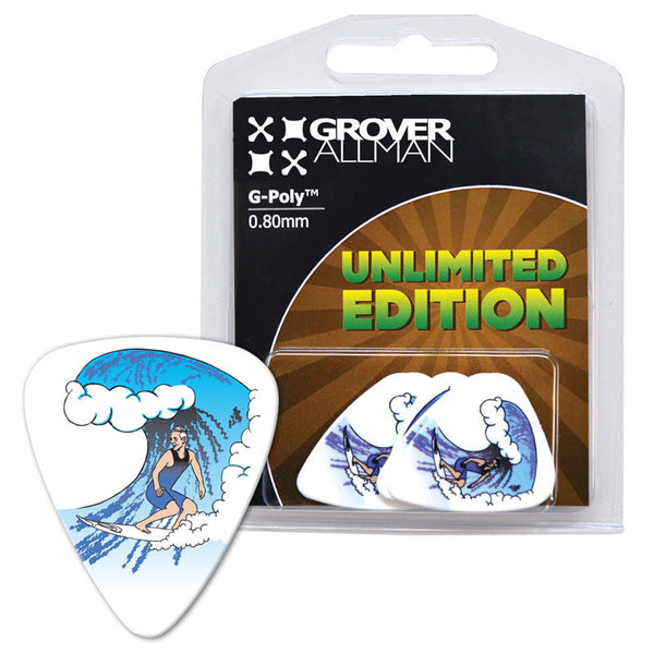 Unlimited Edition - Surfer Multi Pack - Custom Printed Picks - Custom Plectrum - Plektren Bedrucken - Mediators - 1