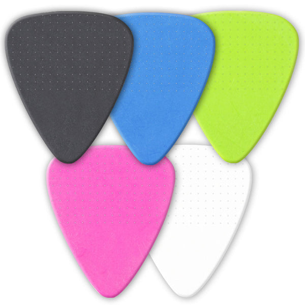 Delrinex ISO Shape TRU GRIP Picks - Single Sided - Custom Printed Picks - Custom Plektrum - Plektren Bedrucken - puas personalizadas