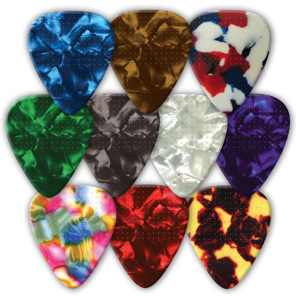 Vintage Celluloid TRU GRIP Picks - Single Sided - Custom Printed Picks - Custom Plectrum - Plektren Bedrucken - Mediators - 1