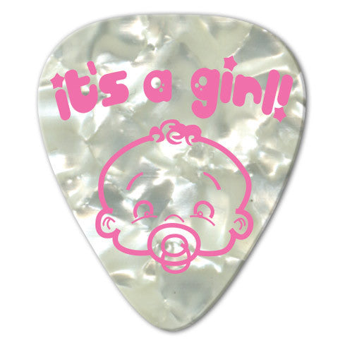 Unlimited Edition - It's a Girl Picks (10 pack) - Custom Printed Picks - Custom Plectrum - Plektren Bedrucken - Mediators