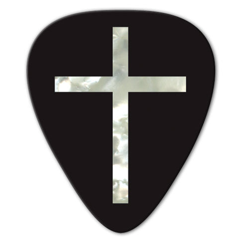 Unlimited Edition - Pearl Christian Cross Picks (10 pack) - Custom Printed Picks - Custom Plectrum - Plektren Bedrucken - Mediators