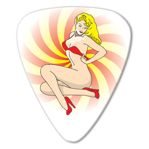 Unlimited Edition - Bikini Girl Picks (10 pack) - Custom Printed Picks - Custom Plectrum - Plektren Bedrucken - Mediators