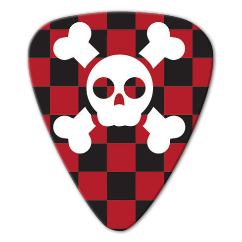 Unlimited Edition - Skull & Checker Picks (10 pack) - Custom Printed Picks - Custom Plectrum - Plektren Bedrucken - Mediators