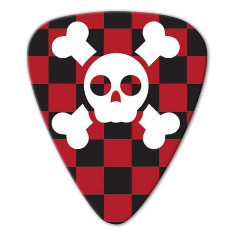 Unlimited Edition - Skull & Checker Picks (10 pack) - Custom Printed Picks - Custom Plectrum - Plektren Bedrucken - Mediators
