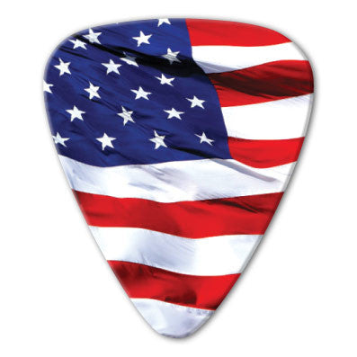 USA - American Photo Flag Picks (10 pack) - Custom Printed Picks - Custom Plectrum - Plektren Bedrucken - Mediators