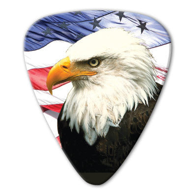 USA - Bald Eagle Picks (10 pack) - Custom Printed Picks - Custom Plectrum - Plektren Bedrucken - Mediators