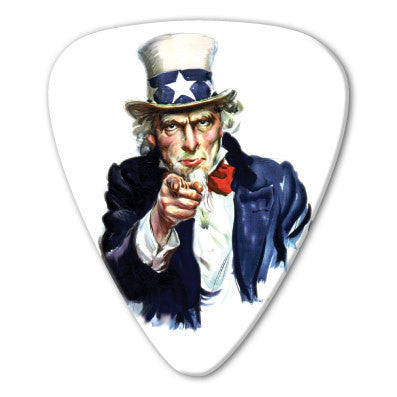 USA - Uncle Sam Picks (10 pack) - Custom Printed Picks - Custom Plectrum - Plektren Bedrucken - Mediators