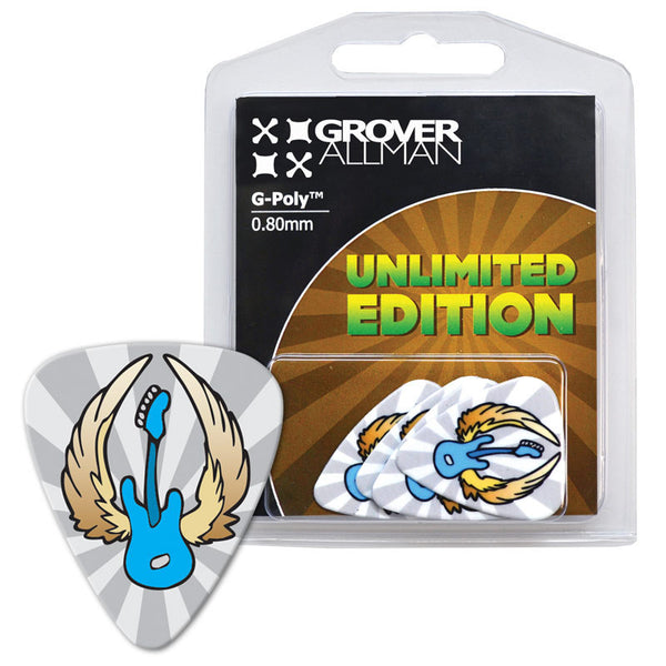 Unlimited Edition - Winged Guitar Multi Pack - Custom Printed Picks - Custom Plectrum - Plektren Bedrucken - Mediators - 1